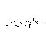 Ethyl 5-[4-(Difluoromethoxy)phenyl]isoxazole-3-carboxylate