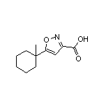 5-(1-Methylcyclohexyl)isoxazole-3-carboxylic Acid