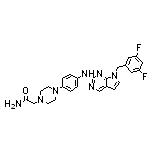 2-[4-[4-[[7-(3,5-Difluorobenzyl)-7H-pyrrolo[2,3-d]pyrimidin-2-yl]amino]phenyl]-1-piperazinyl]acetamide
