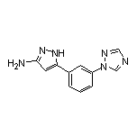 3-Amino-5-[3-(1H-1,2,4-triazol-1-yl)phenyl]pyrazole