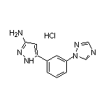 3-Amino-5-[3-(1H-1,2,4-triazol-1-yl)phenyl]pyrazole Hydrochloride