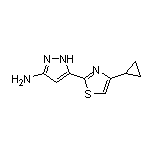 3-Amino-5-(4-cyclopropyl-2-thiazolyl)pyrazole