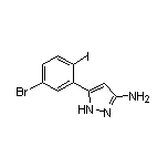 3-Amino-5-(5-bromo-2-iodophenyl)pyrazole