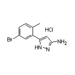 3-Amino-5-(5-bromo-2-methylphenyl)pyrazole Hydrochloride