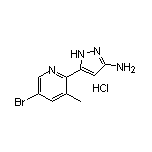 3-Amino-5-(5-bromo-3-methyl-2-pyridyl)pyrazole Hydrochloride