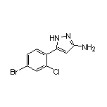 3-Amino-5-(4-bromo-2-chlorophenyl)pyrazole