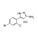 3-Amino-5-(4-bromo-2-chlorophenyl)pyrazole Hydrochloride