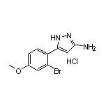 3-Amino-5-(2-bromo-4-methoxyphenyl)pyrazole Hydrochloride
