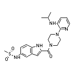 N-[2-[4-[3-(isopropylamino)-2-pyridyl]piperazine-1-carbonyl]-5-indolyl]methanesulfonamide