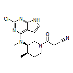 3-[(3R,4R)-3-[(2-Chloro-7H-pyrrolo[2,3-d]pyrimidin-4-yl)(methyl)amino]-4-methylpiperidin-1-yl]-3-oxopropanenitrile