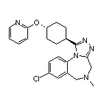 8-Chloro-5-methyl-1-[trans-4-(2-pyridyloxy)cyclohexyl]-5,6-dihydro-4H-benzo[f][1,2,4]triazolo[4,3-a][1,4]diazepine