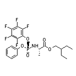 [(S)-(2,3,4,5,6-Pentafluorophenoxy)(phenoxy)phosphinyl]-L-alanine 2-Ethylbutyl Ester