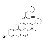 4-[(7-Chloro-2-methoxybenzo[b][1,5]naphthyridin-10-yl)amino]-2,6-bis(1-pyrrolidinylmethyl)phenol