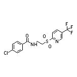 4-Chloro-N-[2-[[5-(trifluoromethyl)-2-pyridyl]sulfonyl]ethyl]benzamide