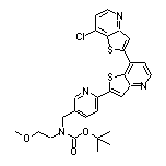 N-Boc-N-[[6-(7-chloro-[2,7’-bithieno[3,2-b]pyridin]-2’-yl)-3-pyridyl]methyl]-2-methoxyethanamine