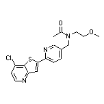N-[[6-(7-Chloro-2-thieno[3,2-b]pyridyl)-3-pyridyl]methyl]-N-(2-methoxyethyl)acetamide