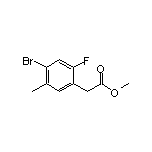 Methyl 4-Bromo-2-fluoro-5-methylphenylacetate