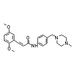 3-(2,5-Dimethoxyphenyl)-N-[4-[(4-methyl-1-piperazinyl)methyl]phenyl]acrylamide