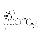 6-(Difluoromethyl)-8-[(1R,2R)-2-hydroxy-2-methylcyclopentyl]-2-[[1-(methylsulfonyl)piperidin-4-yl]amino]pyrido[2,3-d]pyrimidin-7(8H)-one