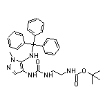 1-[2-(Boc-amino)ethyl]-3-[1-methyl-5-(tritylamino)-4-pyrazolyl]urea