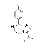 8-(4-Chlorophenyl)-3-(difluoromethyl)-5,6,7,8-tetrahydro-[1,2,4]triazolo[4,3-a]pyrazine