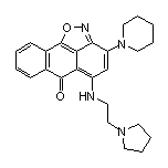 3-(1-Piperidyl)-5-[[2-(1-pyrrolidinyl)ethyl]amino]-6H-anthra[1,9-cd]isoxazol-6-one