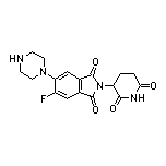 2-(2,6-Dioxo-3-piperidyl)-5-fluoro-6-(1-piperazinyl)isoindoline-1,3-dione