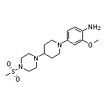 2-Methoxy-4-[4-[4-(methylsulfonyl)-1-piperazinyl]-1-piperidyl]aniline