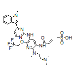 N-[2-[[2-(Dimethylamino)ethyl](methyl)amino]-5-[[4-(1-methyl-3-indolyl)-2-pyrimidinyl]amino]-6-(2,2,2-trifluoroethoxy)-3-pyridyl]acrylamide Methanesulfonate