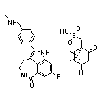 8-Fluoro-2-[4-[(methylamino)methyl]phenyl]-4,5-dihydro-1H-azepino[5,4,3-cd]indol-6(3H)-one [(1S,4R)-7,7-Dimethyl-2-oxobicyclo[2.2.1]heptan-1-yl]methanesulfonate