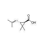 (1R,3R)-2,2-Dimethyl-3-(2-methylprop-1-en-1-yl)cyclopropanecarboxylic Acid