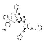 6-(Benzyloxy)-9-[(1S,3R,4S)-4-(benzyloxy)-3-[(benzyloxy)methyl]-2-methylenecyclopentyl]-N-[(4-methoxyphenyl)diphenylmethyl]-9H-purin-2-amine