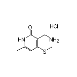 3-(Aminomethyl)-6-methyl-4-(methylthio)pyridin-2(1H)-one Hydrochloride
