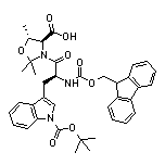 (4S,5R)-3-[(S)-2-(Fmoc-amino)-3-(1-Boc-3-indolyl)propanoyl]-2,2,5-trimethyloxazolidine-4-carboxylic Acid