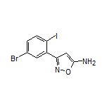 5-Amino-3-(5-bromo-2-iodophenyl)isoxazole