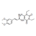 (E)-N-(6-Amino-1,3-diethyl-2,4-dioxo-1,2,3,4-tetrahydro-5-pyrimidinyl)-3-(3,4-dimethoxyphenyl)acrylamide