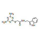 N-[2-(3-Indolyl)ethyl]-2-[(4,6-diamino-1,3,5-triazin-2-yl)thio]acetamide