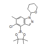 5-Chloro-6-methyl-1-(2-tetrahydropyranyl)indazole-4-boronic Acid Pinacol Ester