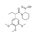(S)-1-[(S)-2-(3,4,5-Trimethoxyphenyl)butanoyl]piperidine-2-carboxylic Acid