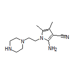 2-Amino-4,5-dimethyl-1-[2-(1-piperazinyl)ethyl]pyrrole-3-carbonitrile