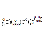 	4-[4-[[4-Chloro-3-(trifluoromethyl)phenyl]carbamoylamino]phenoxy]-N-methyl-d3-pyridine-2-carboxamide