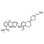 (S)-2-[[5-Chloro-2-[[6-[4-(2-hydroxyethyl)piperazin-1-yl]-1-methoxy-6,7,8,9-tetrahydro-5H-benzo[7]annulen-2-yl]amino]pyrimidin-4-yl]amino]-N-methylbenzamide