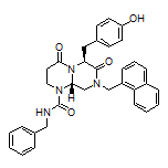 (6S,9aS)-N-Benzyl-6-(4-hydroxybenzyl)-8-(naphthalen-1-ylmethyl)-4,7-dioxooctahydro-1H-pyrazino[1,2-a]pyrimidine-1-carboxamide