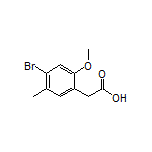 4-Bromo-2-methoxy-5-methylphenylacetic Acid