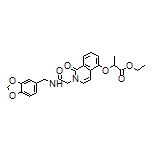 Ethyl 2-[[2-[2-[(1,3-Benzodioxol-5-ylmethyl)amino]-2-oxoethyl]-1-oxo-1,2-dihydro-5-isoquinolyl]oxy]propanoate