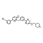 3-[1-[3-[5-[(1-Methyl-4-piperidyl)methoxy]-2-pyrimidinyl]benzyl]-6-oxo-1,6-dihydro-3-pyridazinyl]benzonitrile