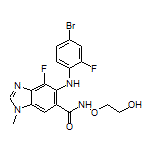 5-[(4-Bromo-2-fluorophenyl)amino]-4-fluoro-N-(2-hydroxyethoxy)-1-methylbenzimidazole-6-carboxamide