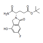 tert-Butyl (S)-5-Amino-4-(6-fluoro-4-hydroxy-1-oxo-2-isoindolinyl)-5-oxopentanoate