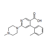 6-(4-Methyl-1-piperazinyl)-4-(o-tolyl)nicotinic Acid