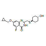 trans-7-(Cyclopropylmethoxy)-5-fluoro-2-[[(4-hydroxycyclohexyl)thio]methyl]quinazolin-4(3H)-one